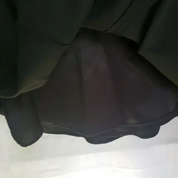 Express Design Studio Black A Line Circle Skirt Zip Back Women's Size 6 Y2K 90s - Picture 7 of 12